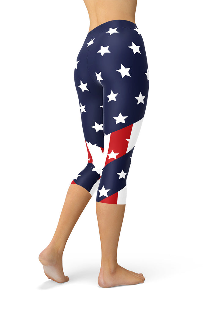 The Patriot American Flag Capris – Satori Stylez