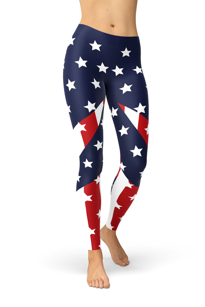The Patriot American Flag Leggings – Satori Stylez