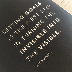 Setting goals notebook