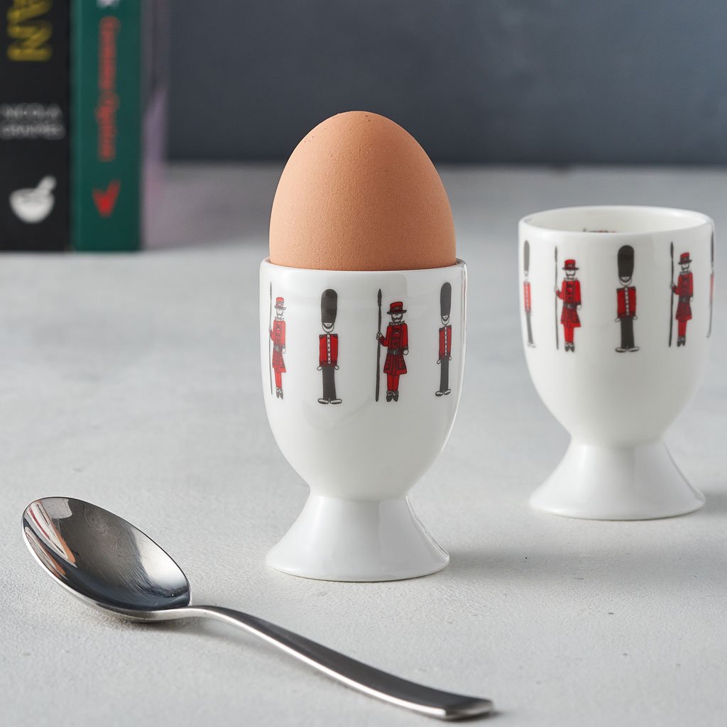 Image of GIFT SET of 2 Soldiers Egg Cups