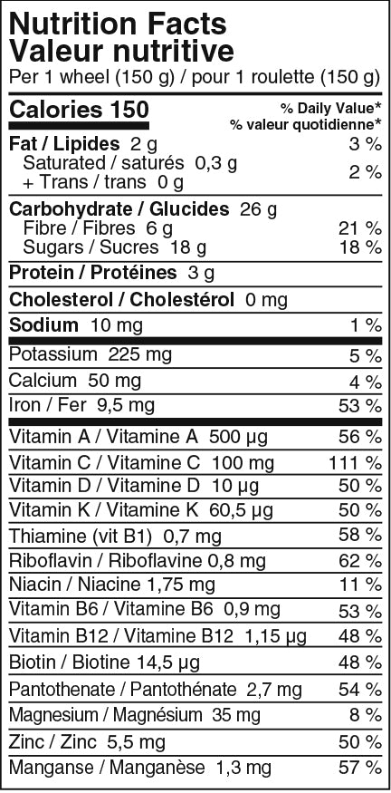 nutrition facts