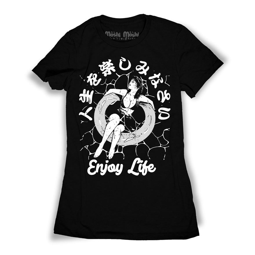 Sexy Anime Girl T Shirt Chill Pool Float Enjoy Life Moshi Moshi Shirts