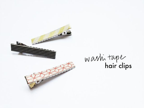 Washi Tape Hair Clips | The Washi Blog