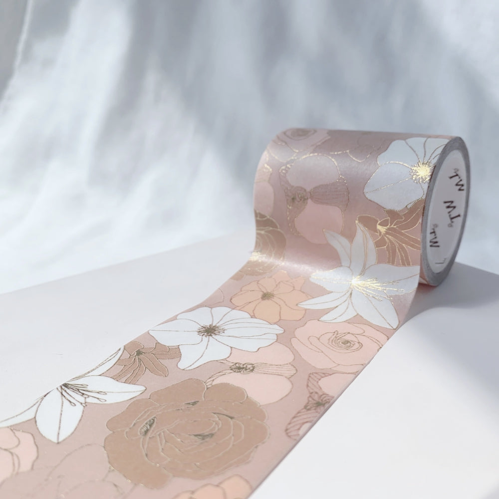 Elegant Floral Pastel Washi Tape Set
