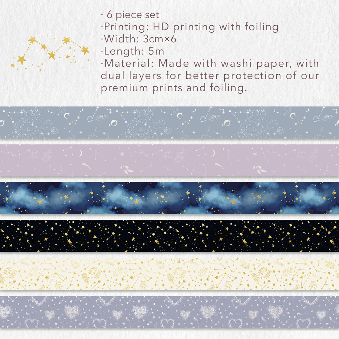 Starry Sky Washi Tape Set | The Washi Tape Shop