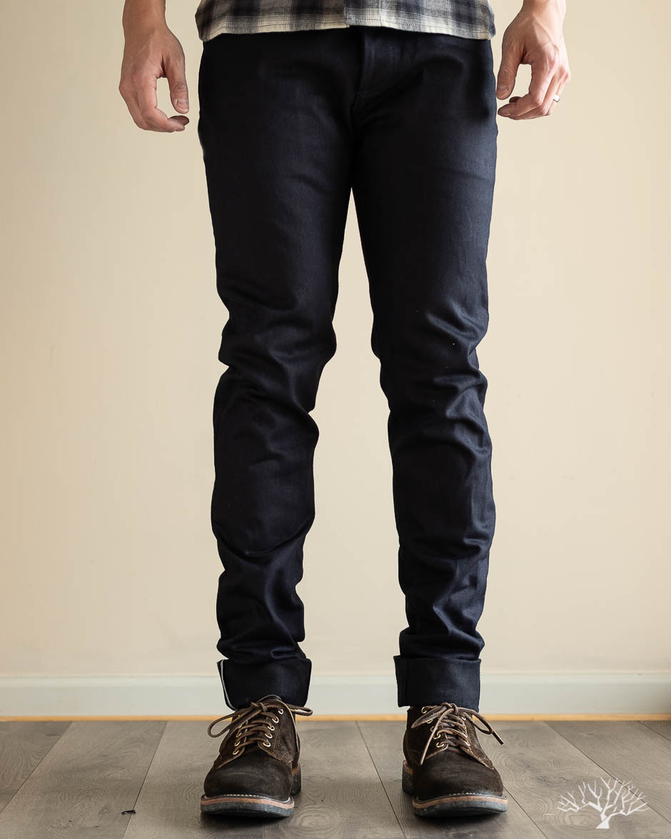 3sixteen - NT-120x Narrow Tapered Shadow Selvedge Denim – Withered Fig