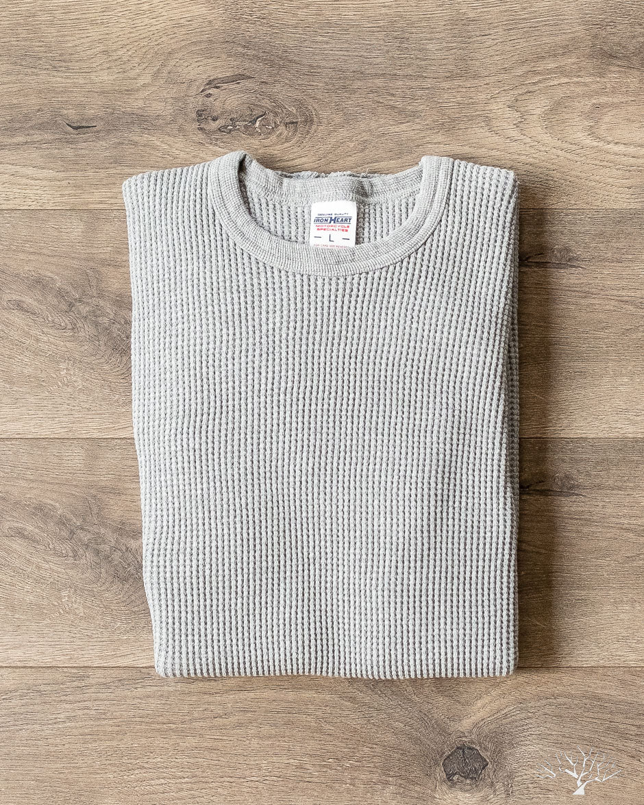 Iron Heart - IHTL-1301-GRY - Waffle Knit Crew Neck Thermal - Grey –  Withered Fig