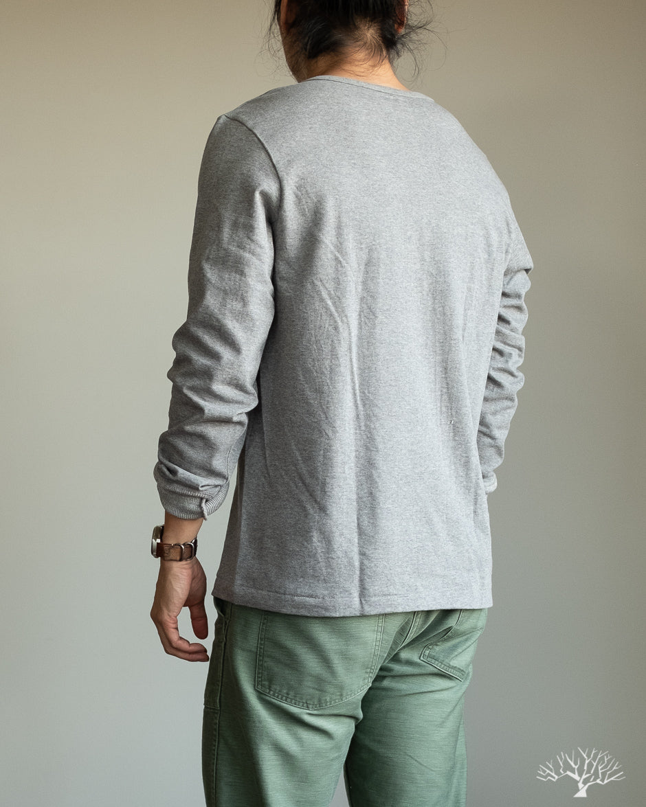 Merz b. Schwanen - 2S04 Heavyweight Long Sleeve Henley - Nature