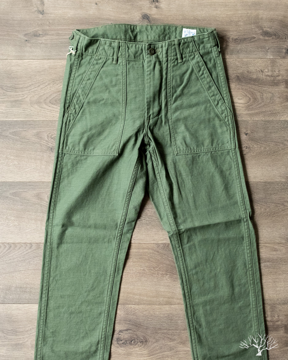 orSlow - Slim Fit Fatigue Pants - Green – Withered Fig