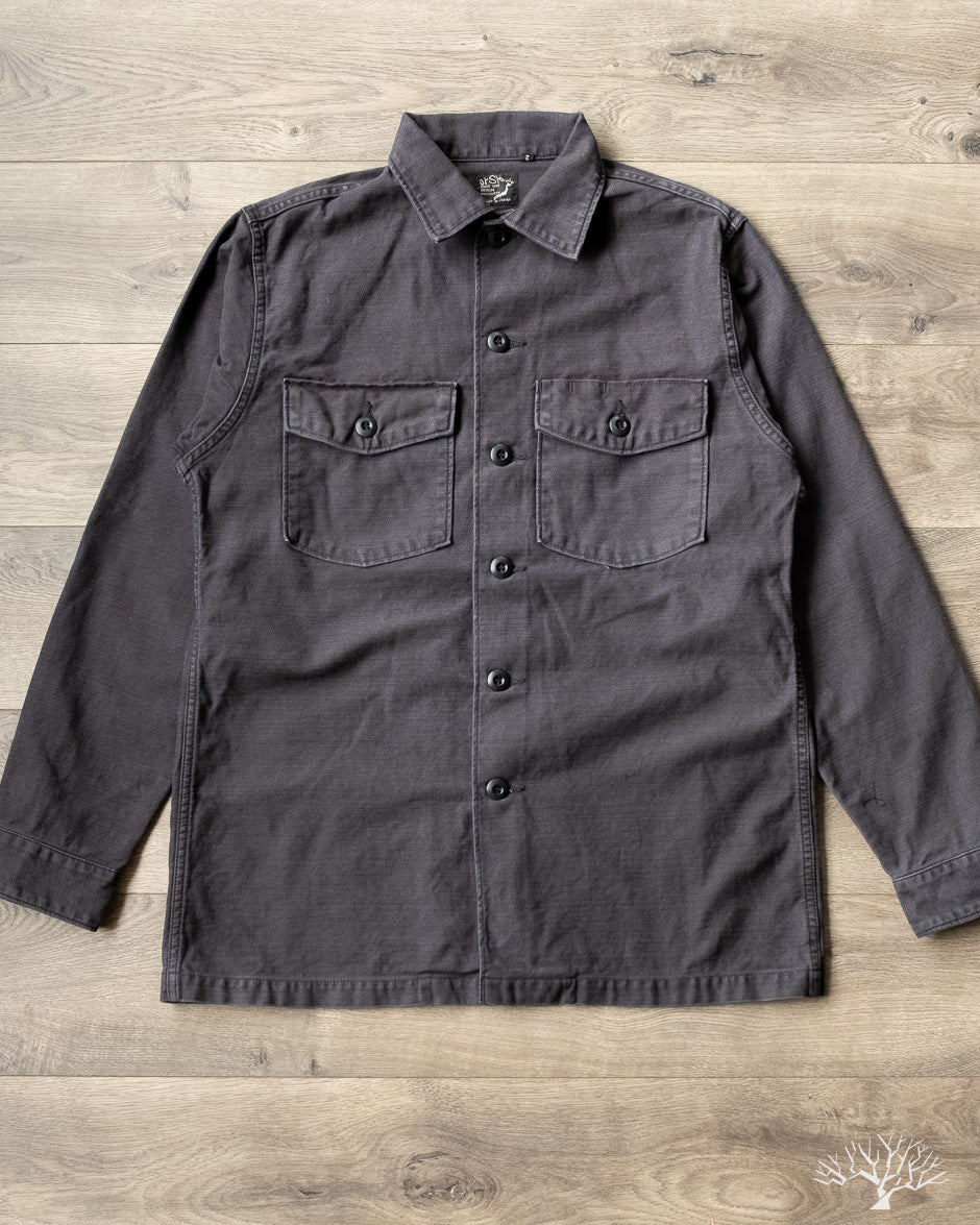 orSlow - U.S. Army Fatigue Shirt - Black Stone – Withered Fig