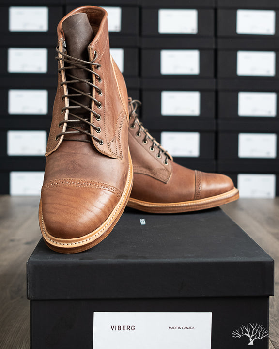 Viberg - Bobcat Boot - Brown Horsebutt - 1035 – Withered Fig