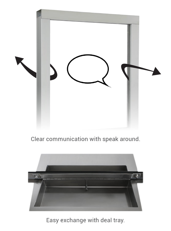 Ticket window speak around and deal tray details