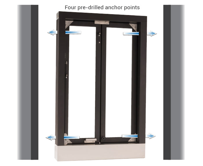 CM-1 bi-fold transaction window installation