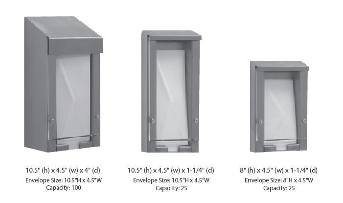 Envelope Holder sizes