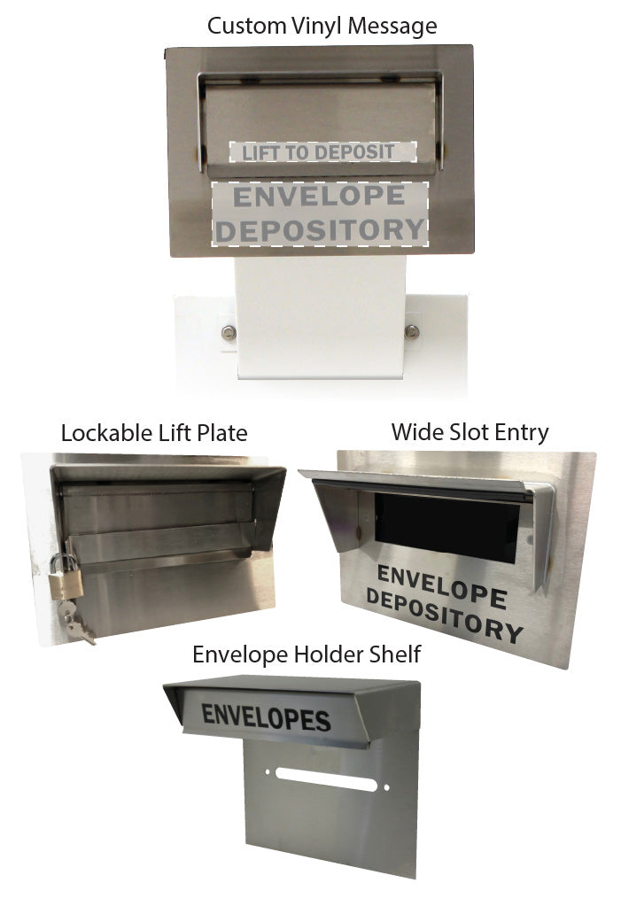 EDU In-Wall envelope payment drop box