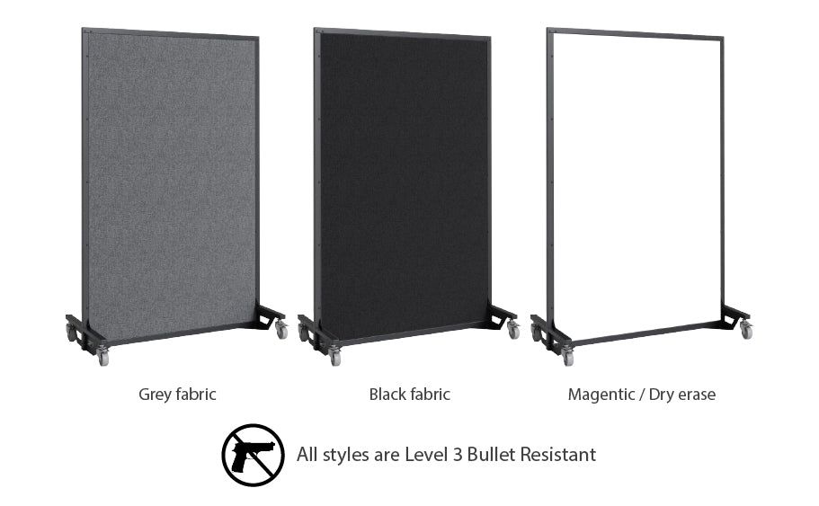 Screenflex bullet resistant partition customization