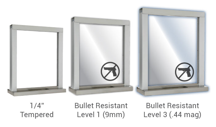 Ticket window bullet resistance speak around