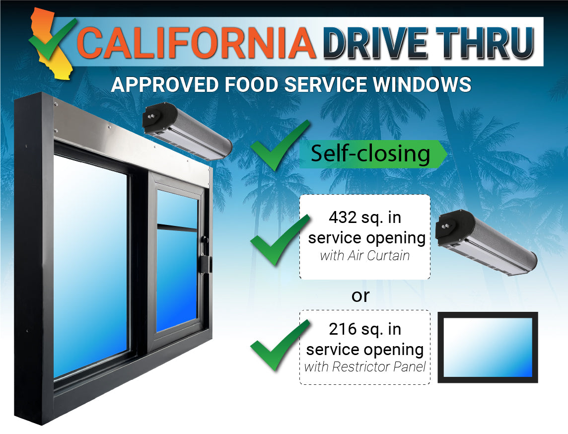 California drive thru food service window Quikserv Covenant Security