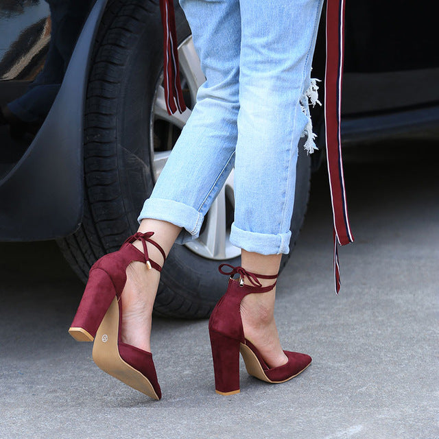 thick heel shoes