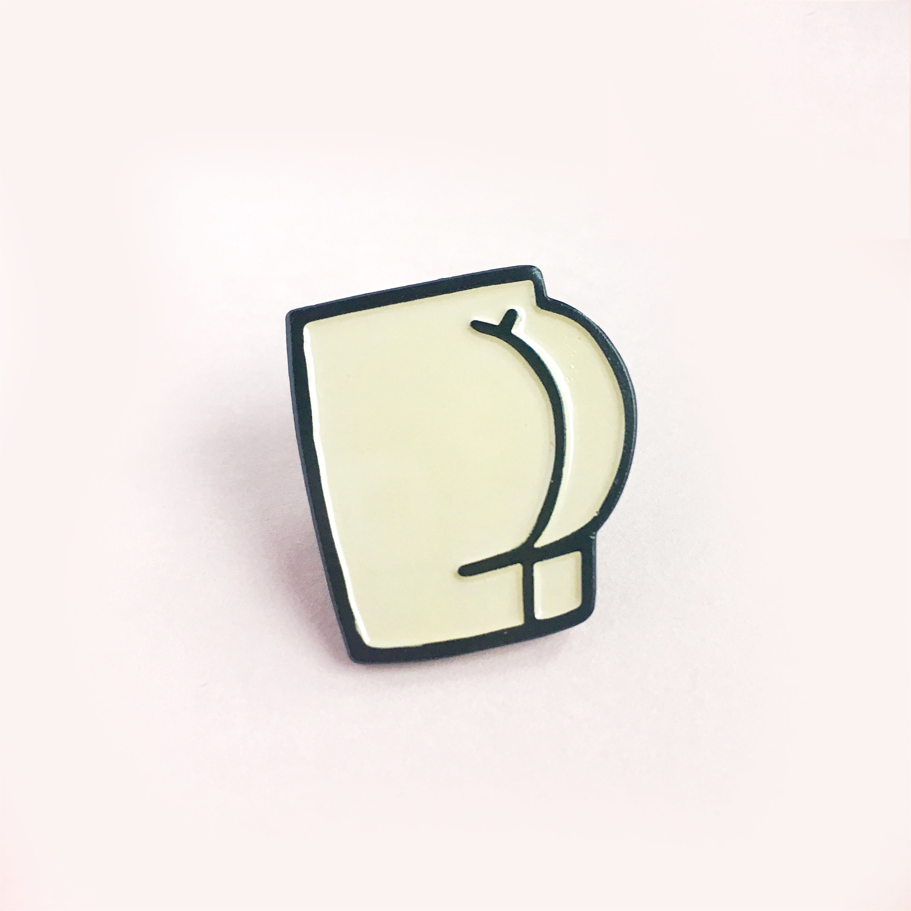 Enamel Butt Pin – Aviate Press