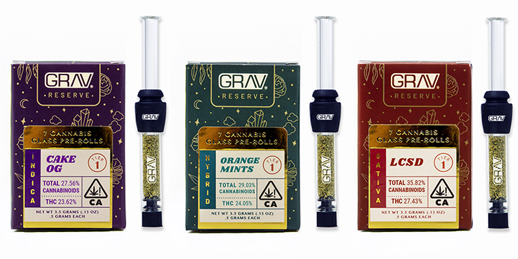 7-pack of GRAV Reserve Glass Joints