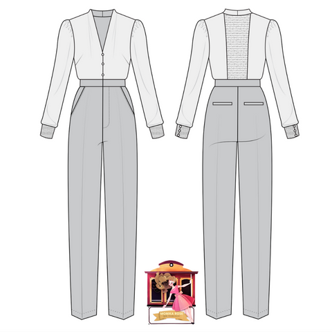 Women's Jumpsuit Sketch 