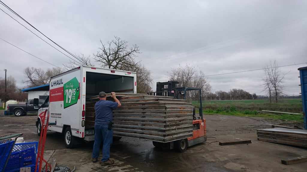 building a casting room with used freezer panels