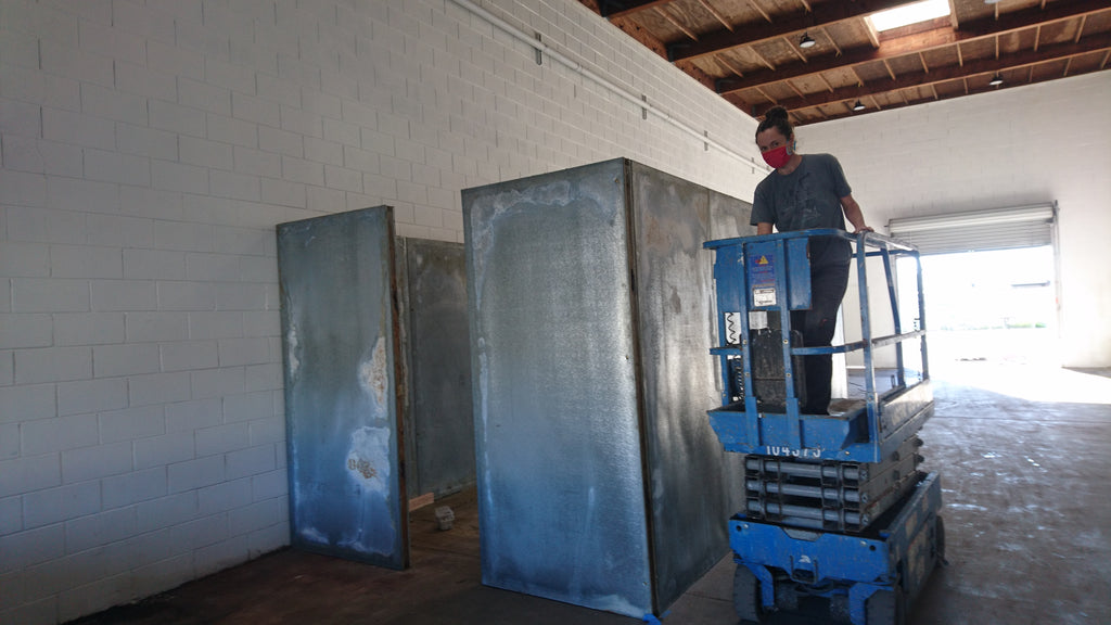 building a casting room with used freezer panels