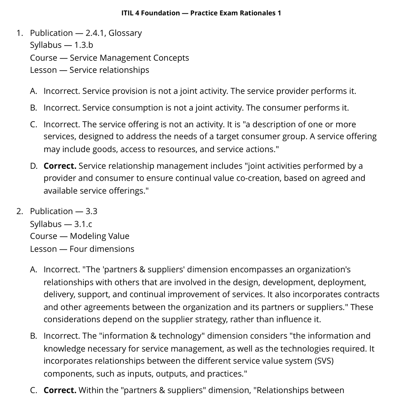 ITIL-4-Foundation Trustworthy Source