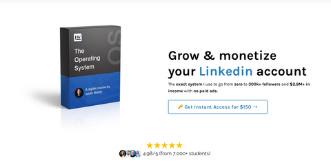 Justin Welsh’s The LinkedIn OS and The Content OS mini courses
