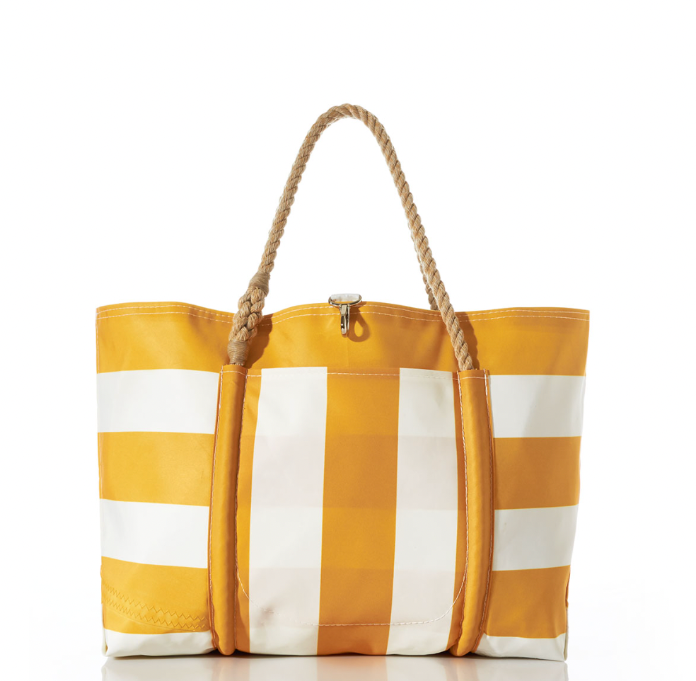 Breton Stripe White Anchor Large Tote – Rue Boutique