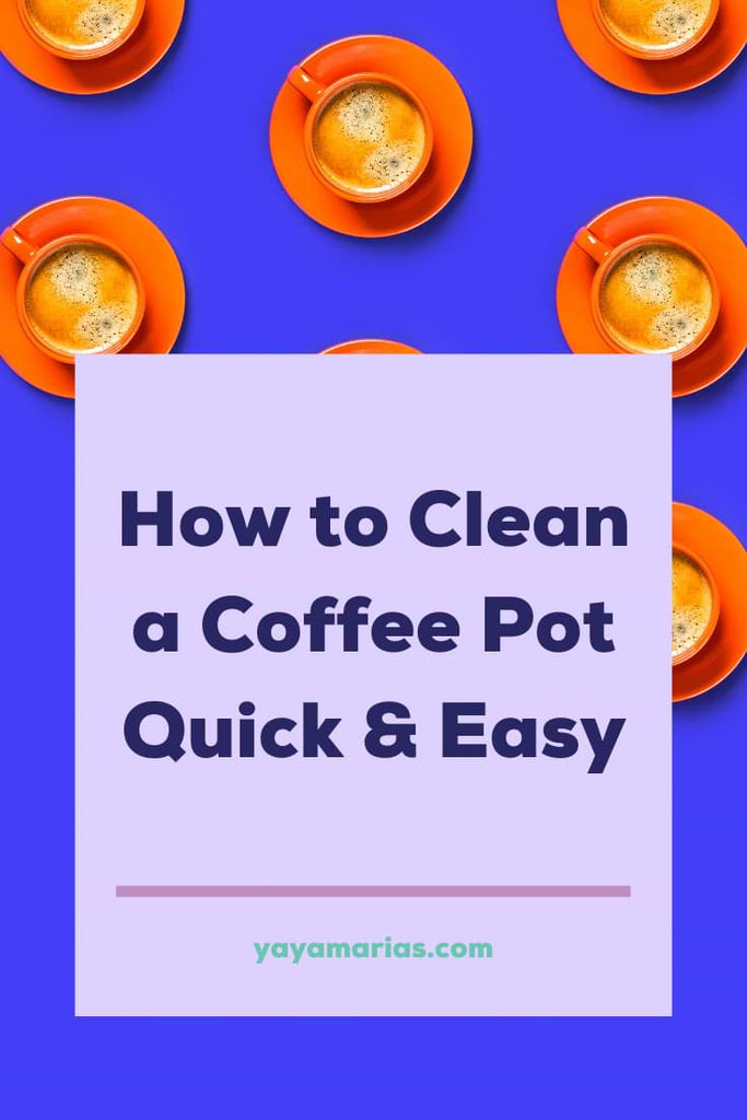How to clean a coffee pot