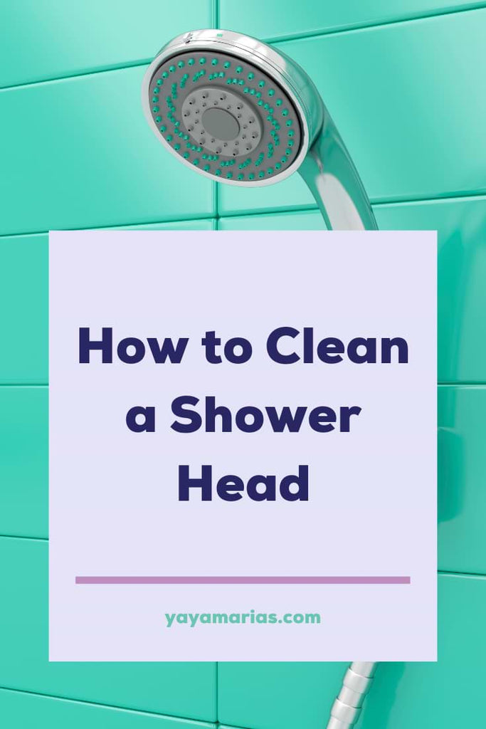 How to clean a shower head