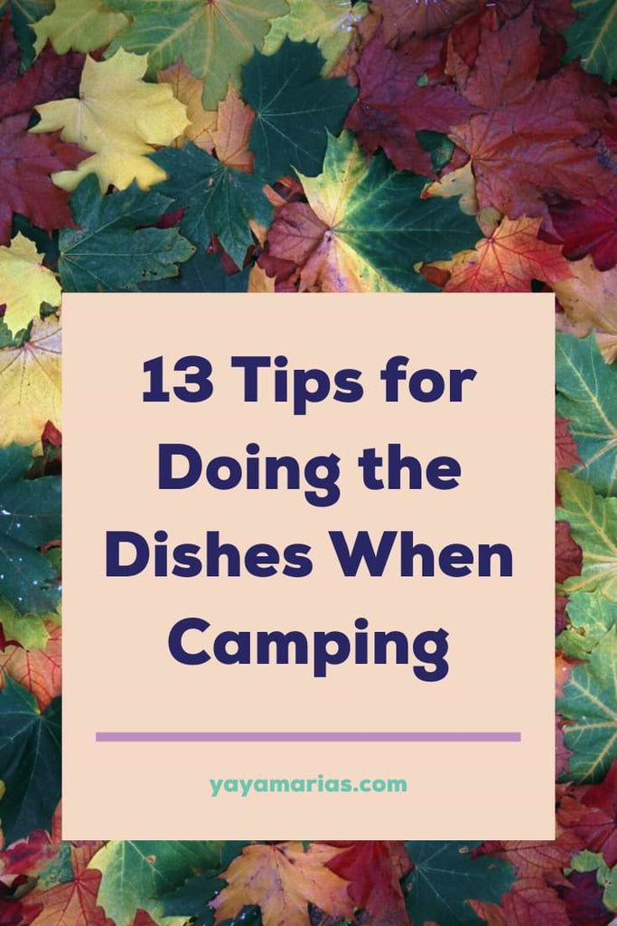 Camping wash dishes