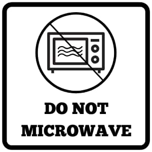 Not microwave safe symbol
