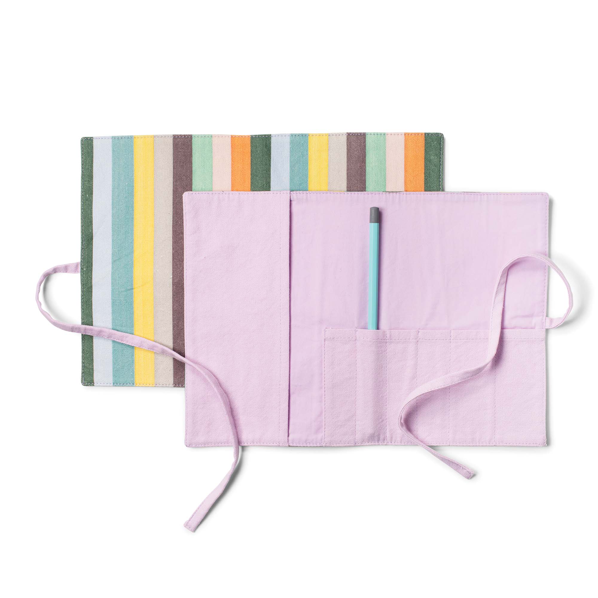 BOLD STRIPE ROLL UP POUCH