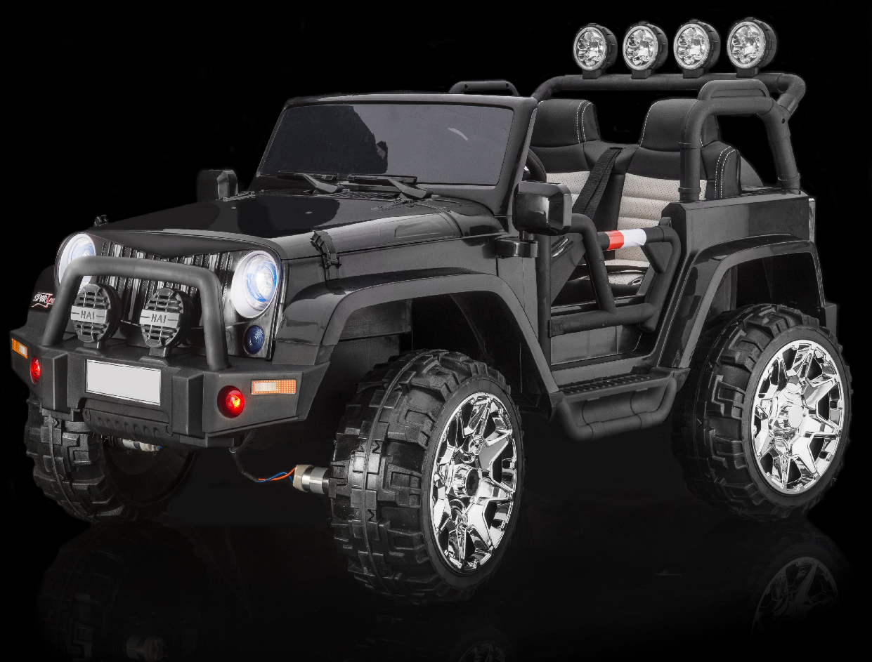 Rubber Tires Fully Loaded 2 Seater 4x4 Electric Ride on Jeep Style 24