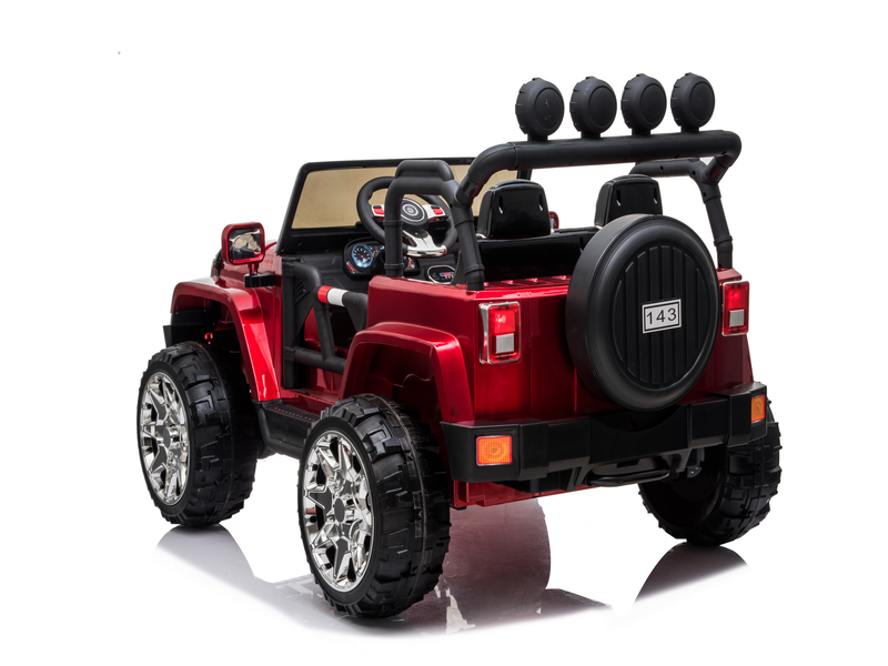 2 Seater 24 Volt 4x4 Electric Ride On Jeep Style Rubber Tires Fully Lo