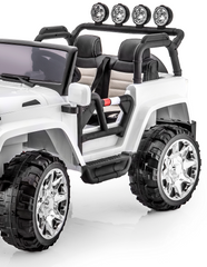 jeep ride remote truck control magic seater cars parental electric rc power wheels volt loaded tires 4x4 fully rubber