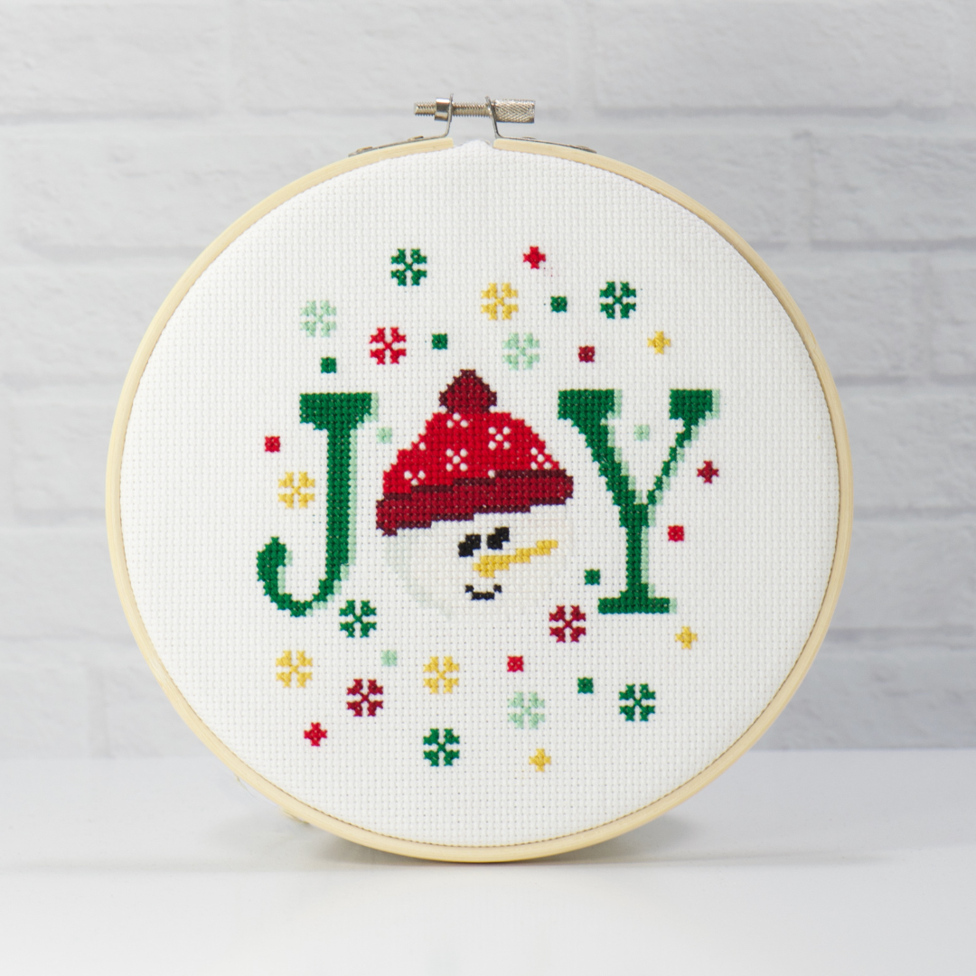 Snowman Joy Cross Stitch Kit