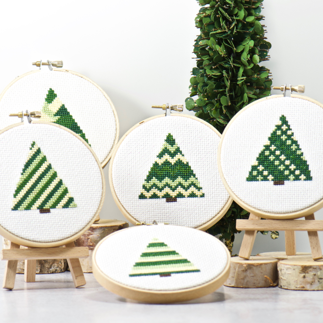 Christmas Tree Ornament Cross Stitch Kit - Dandelion Stitchery
