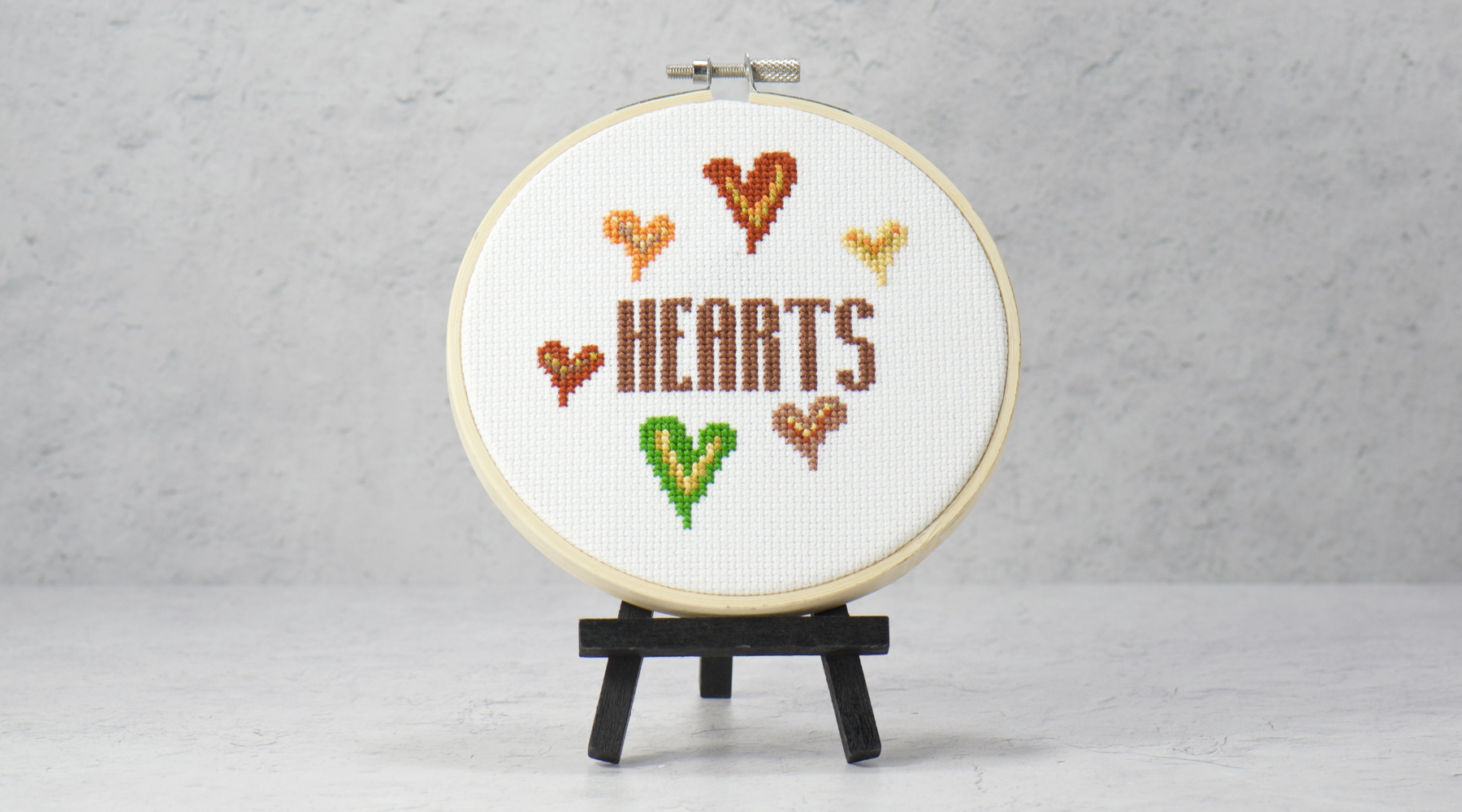 give thanks hearts cross stitch subscription kit