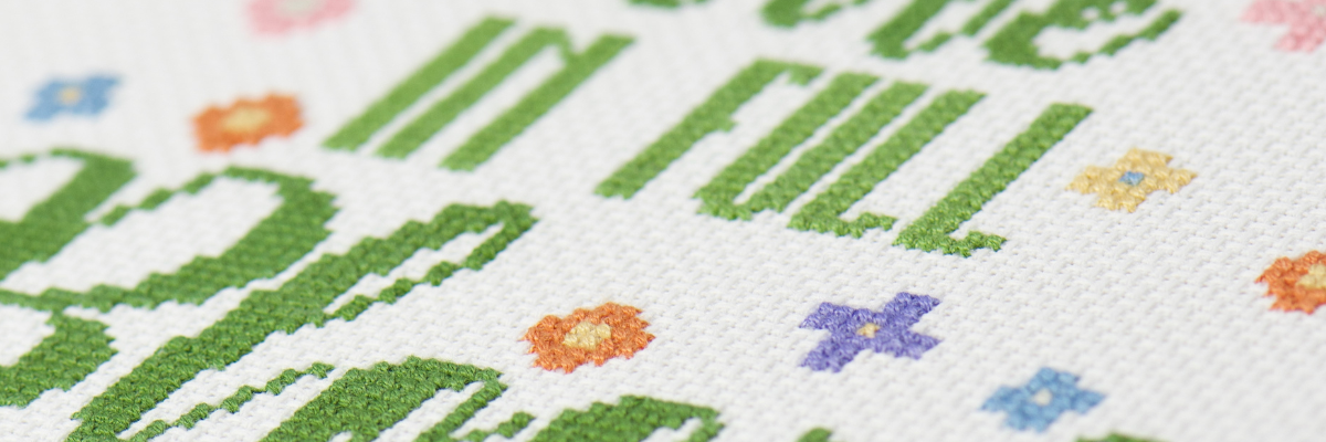 live life in full bloom cross stitch design blog