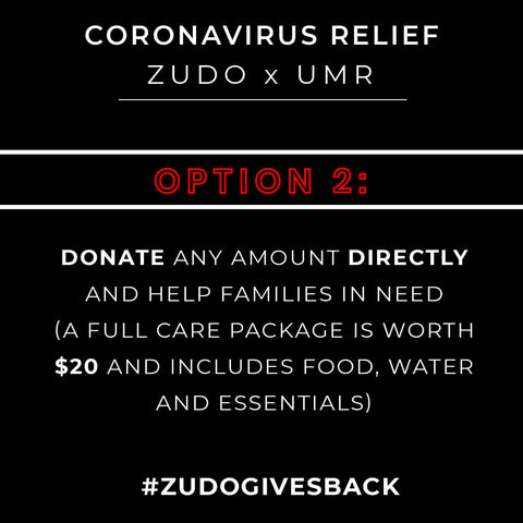 ZUDO CORONA VIRUS RELIEF