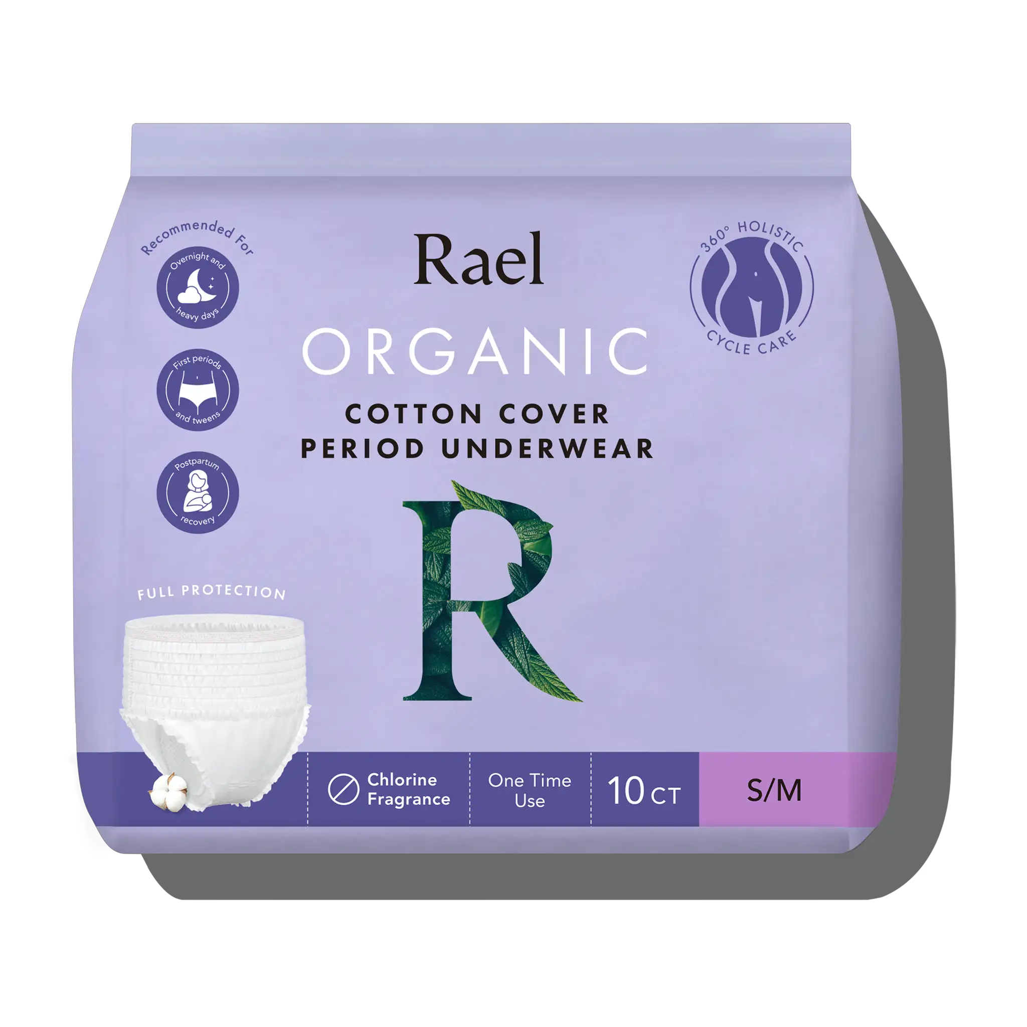 Rael Reusable Pads Menstrual, Organic Cotton Cover Pads - Postpartum  Essential, Regular Absorbency, Thin Cloth Pads, Leak Free, Washing Machine  Safe
