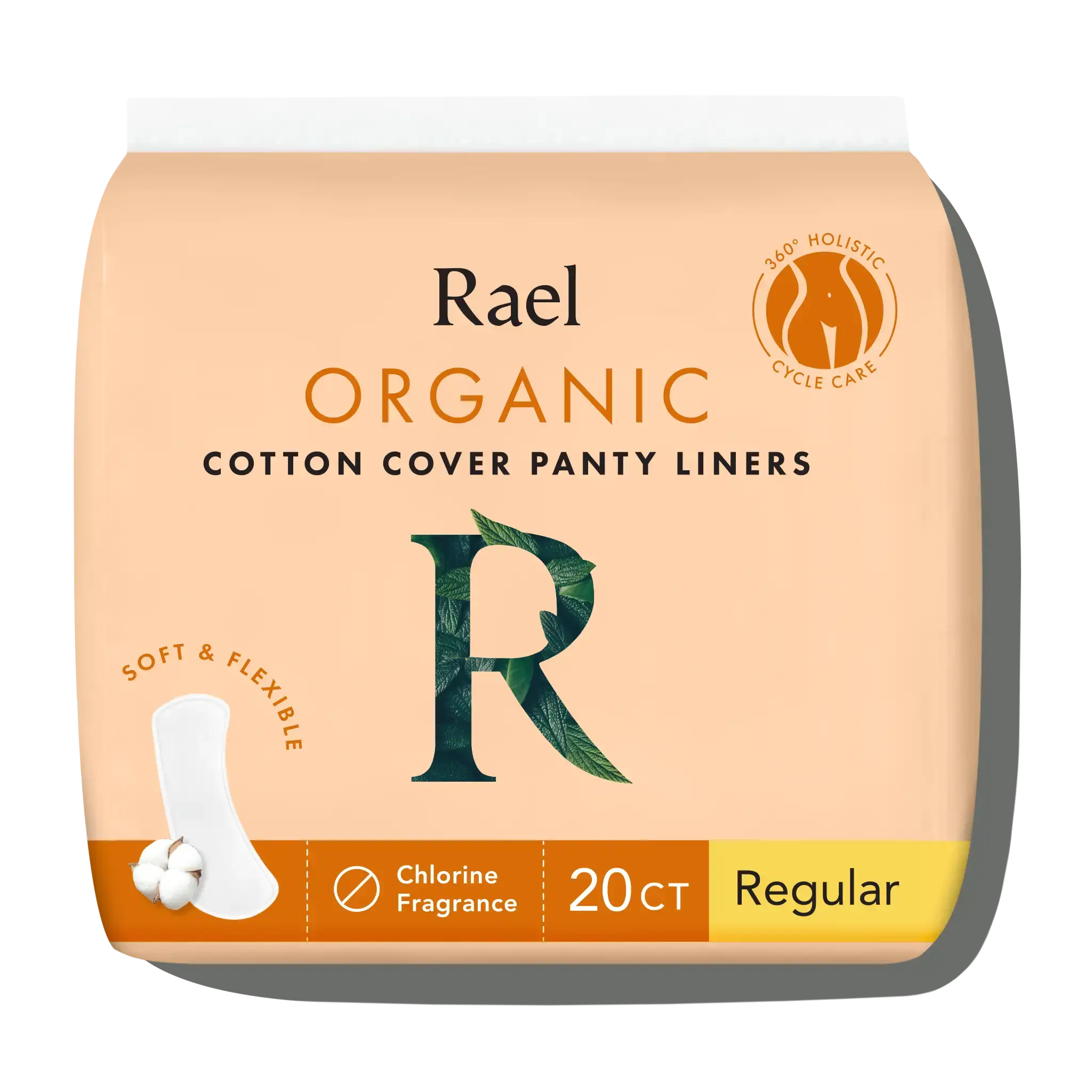 Rael Certified Organic Cotton Menstrual Regular Pads, Ultra Thin