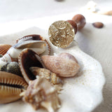 Sea shells beach wax seal stamp fiona ariva australia