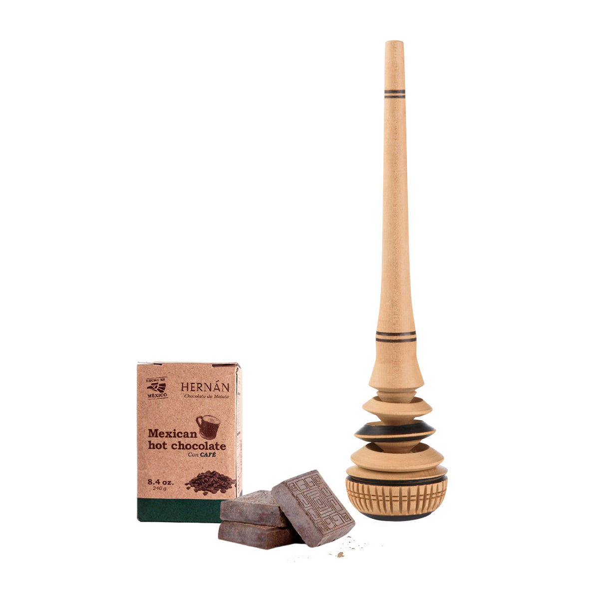 Creamy Champurrado Kit with Mexican Molinillo Whisk Gift Set - Hot  Chocolate Set