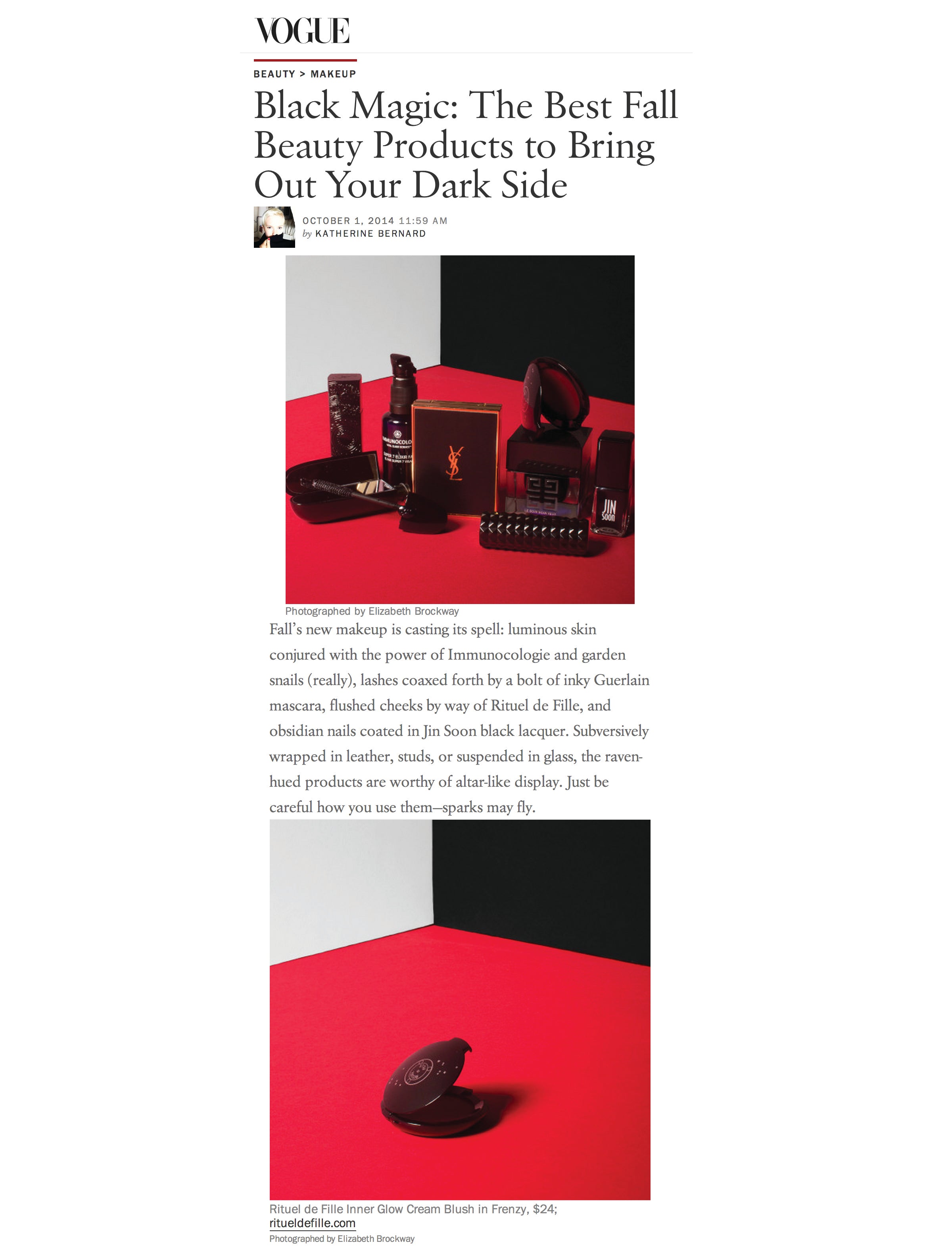 Rituel de Fille in Vogue