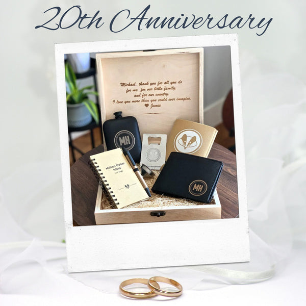 20th Anniversary Gifts For Men 20th Anniversary Gift For Him 20th Wedding